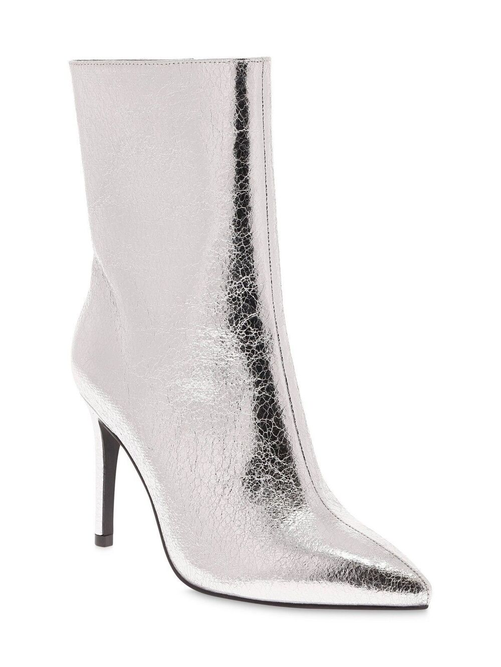 MIA Mardi Mid Calf Ankle Boots Silver Metallic 9M ($90)